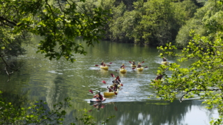 descenso en canoa desde los arboles